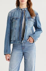 HIDDEN JEANS Denim Moto Jacket