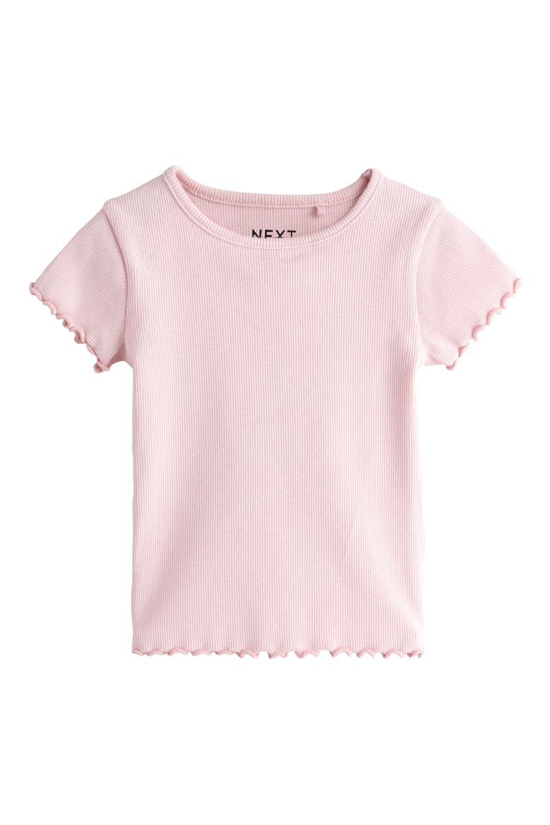 Kids' Assorted 5-Pack Rib T-Shirts, Alternate, color, PINK