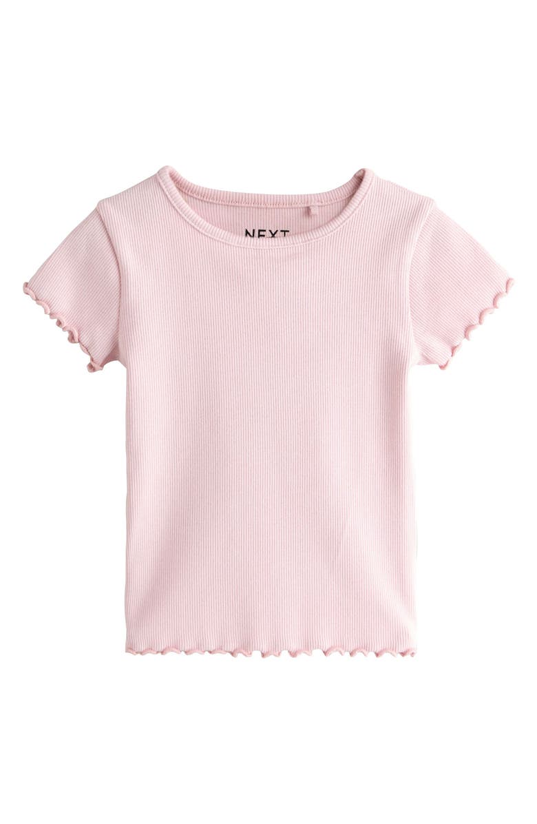 NEXT Kids' Assorted 5-Pack Rib T-Shirts, Alternate, color, Pink