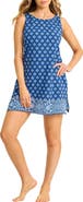 Tommy Bahama Noble Pineapple Sleeveless Skirted UPF 50+ Cover-Up Romper