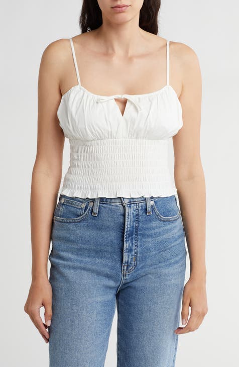 Smocked Crop Camisole