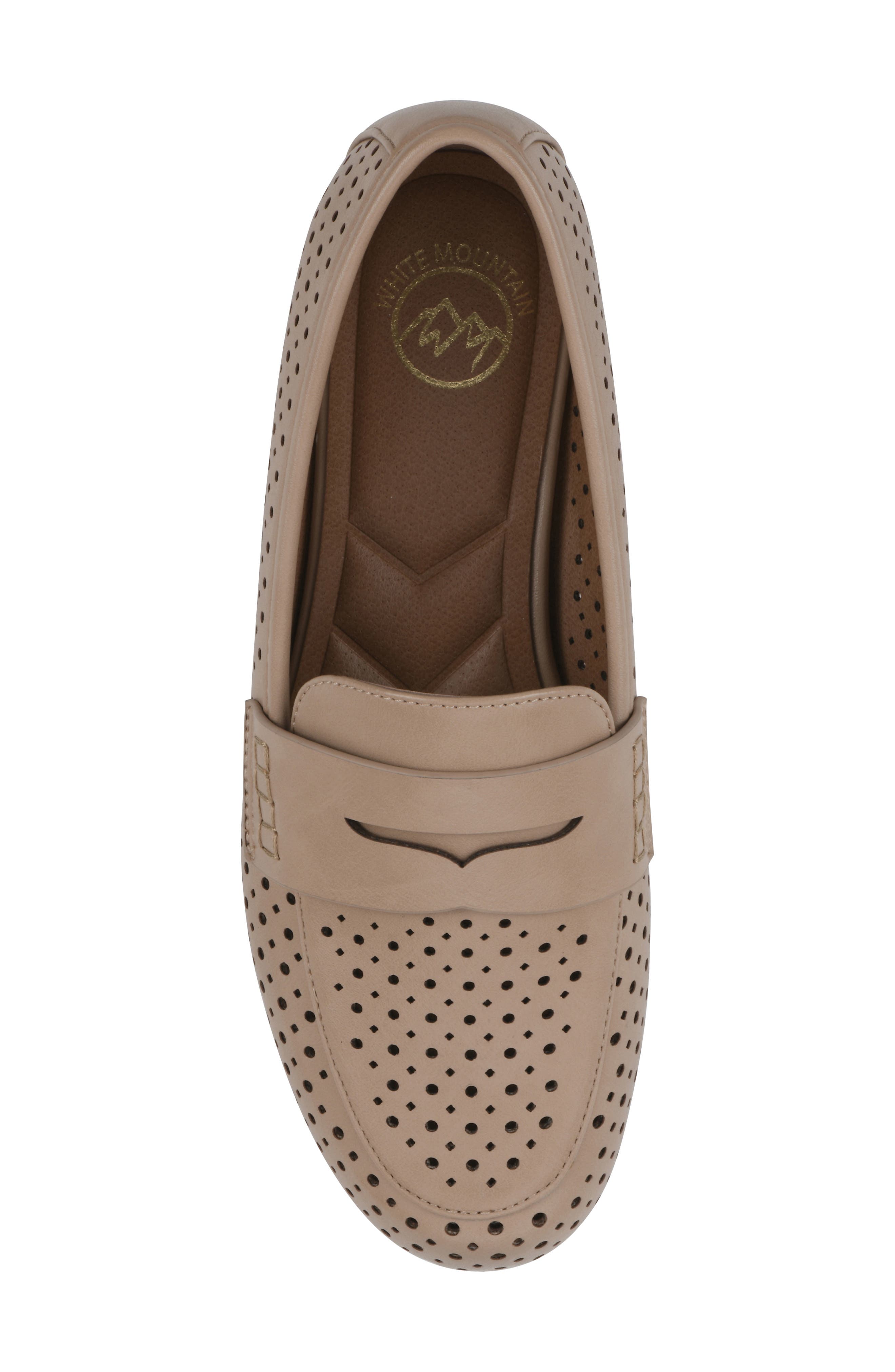Wallace Perforated Penny Loafer, Alternate, color, SAND/SMOOTH