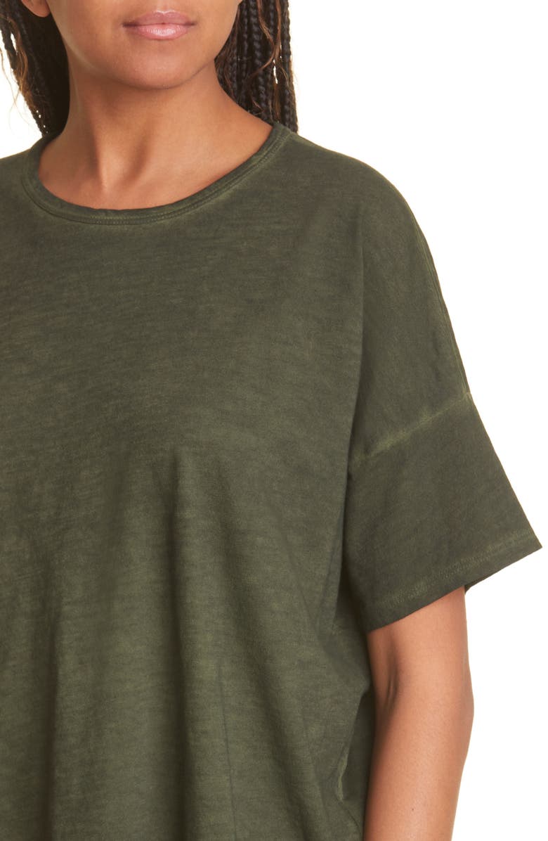 Eileen Fisher Crewneck Boxy Organic Cotton T-Shirt, Alternate, color,
