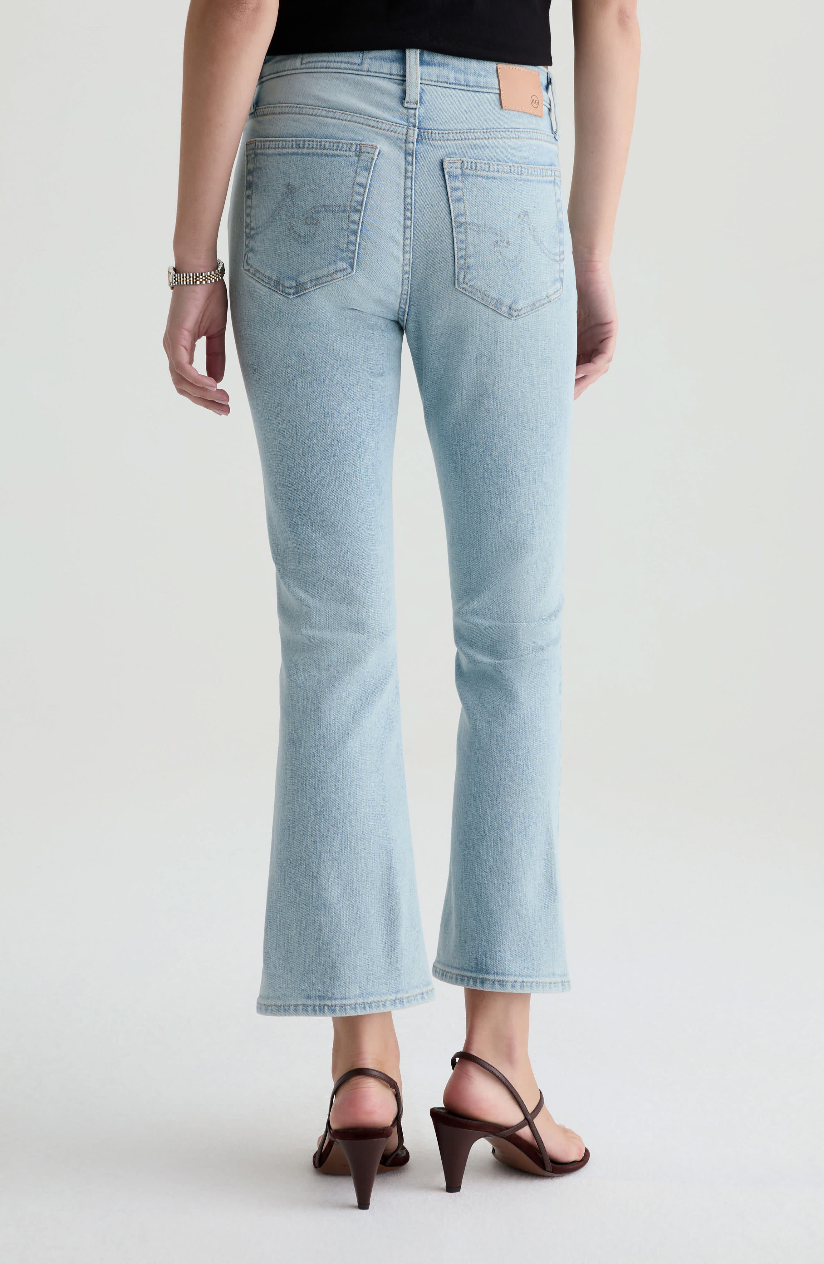 Farrah Mid Rise Crop Bootcut Jeans - image 2
