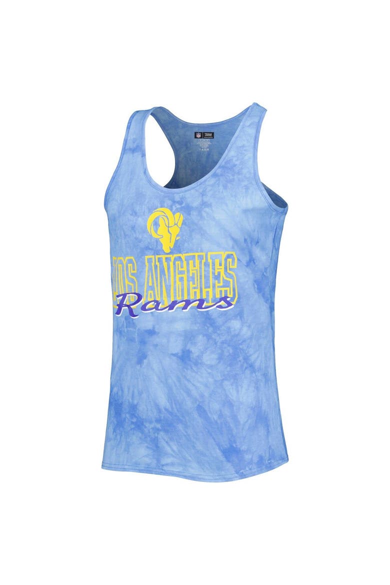 Women's Concepts Sport Royal Los Angeles Rams Billboard Scoop Neck Racerback Tank and Shorts Sleep Set, Alternate, color, Royal