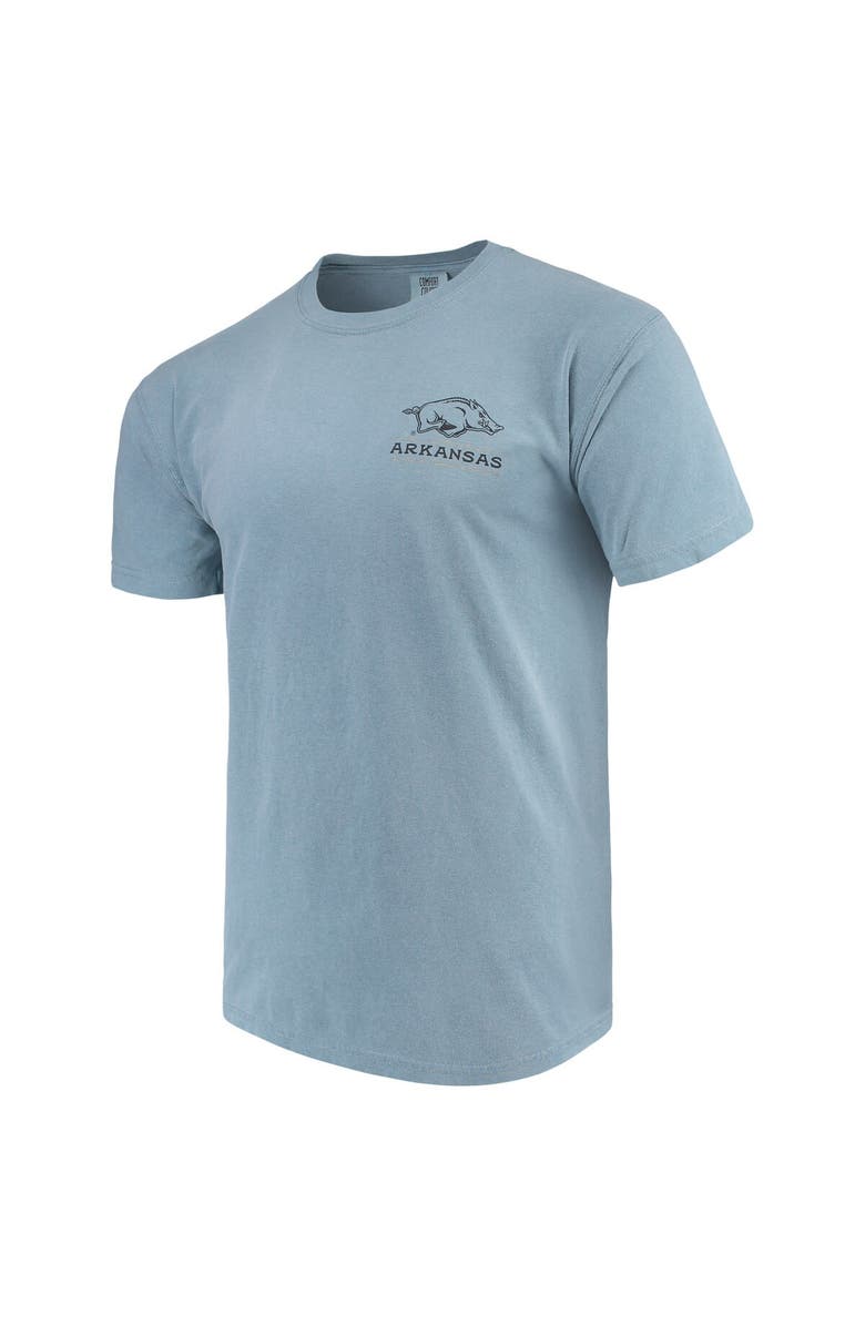 IMAGE ONE Men's Blue Arkansas Razorbacks State Scenery Comfort Colors T-Shirt, Alternate, color,