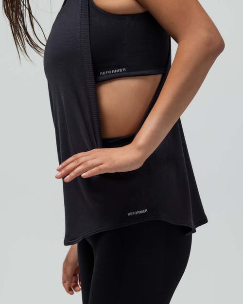 Reformer The Loose Racerback Tank Top In Blue
