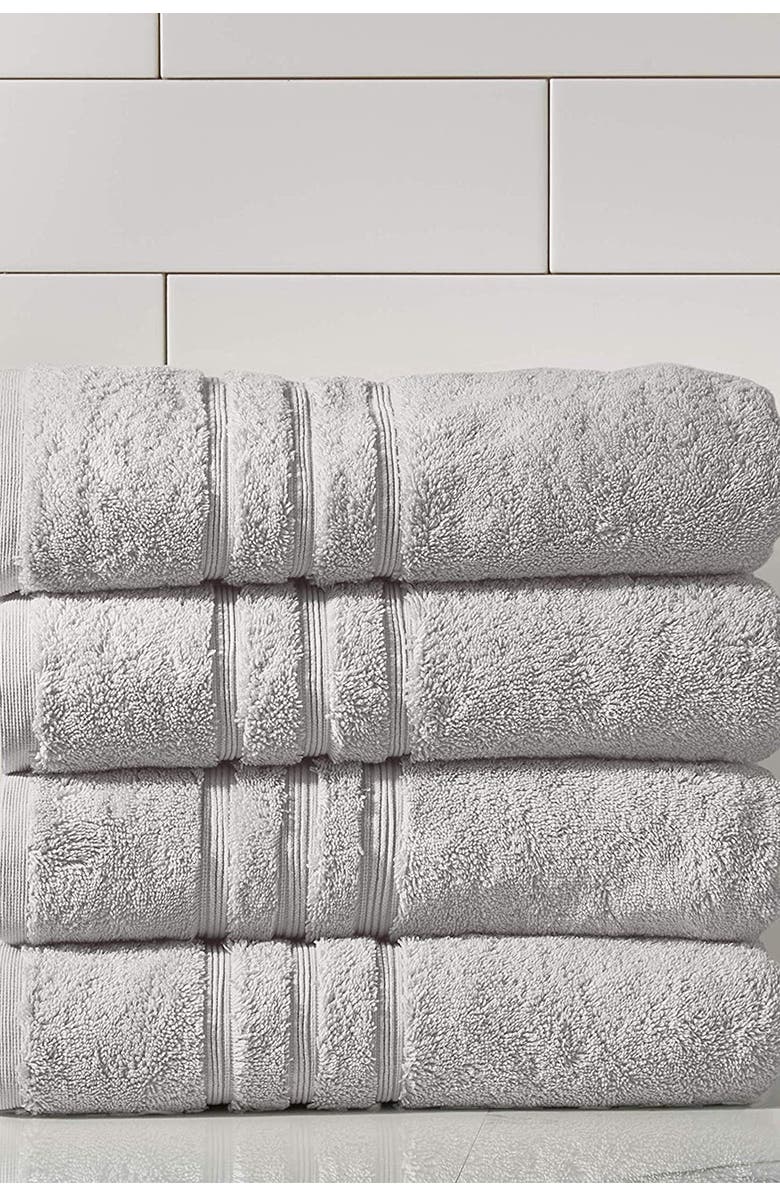 Modern Threads Manor Ridge Turkish Cotton 700 GSM Bath Towel - Set of 4 - Blush, Alternate, color,