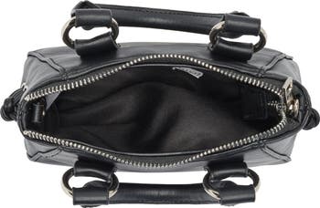 Whipstitch Top Handle Mini Satchel