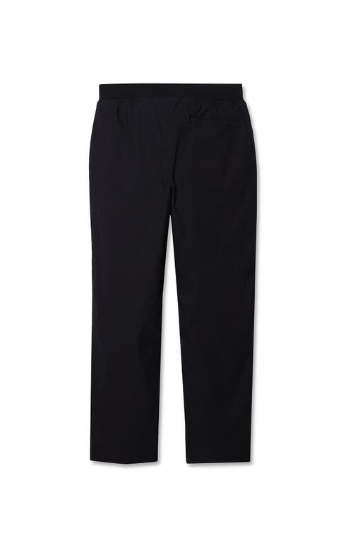Lands' End Boys Iron Knee Stretch Lined Rib Waist Pants In Black