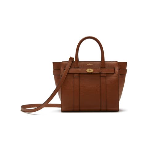 Mini Zipped Bayswater Leather Satchel