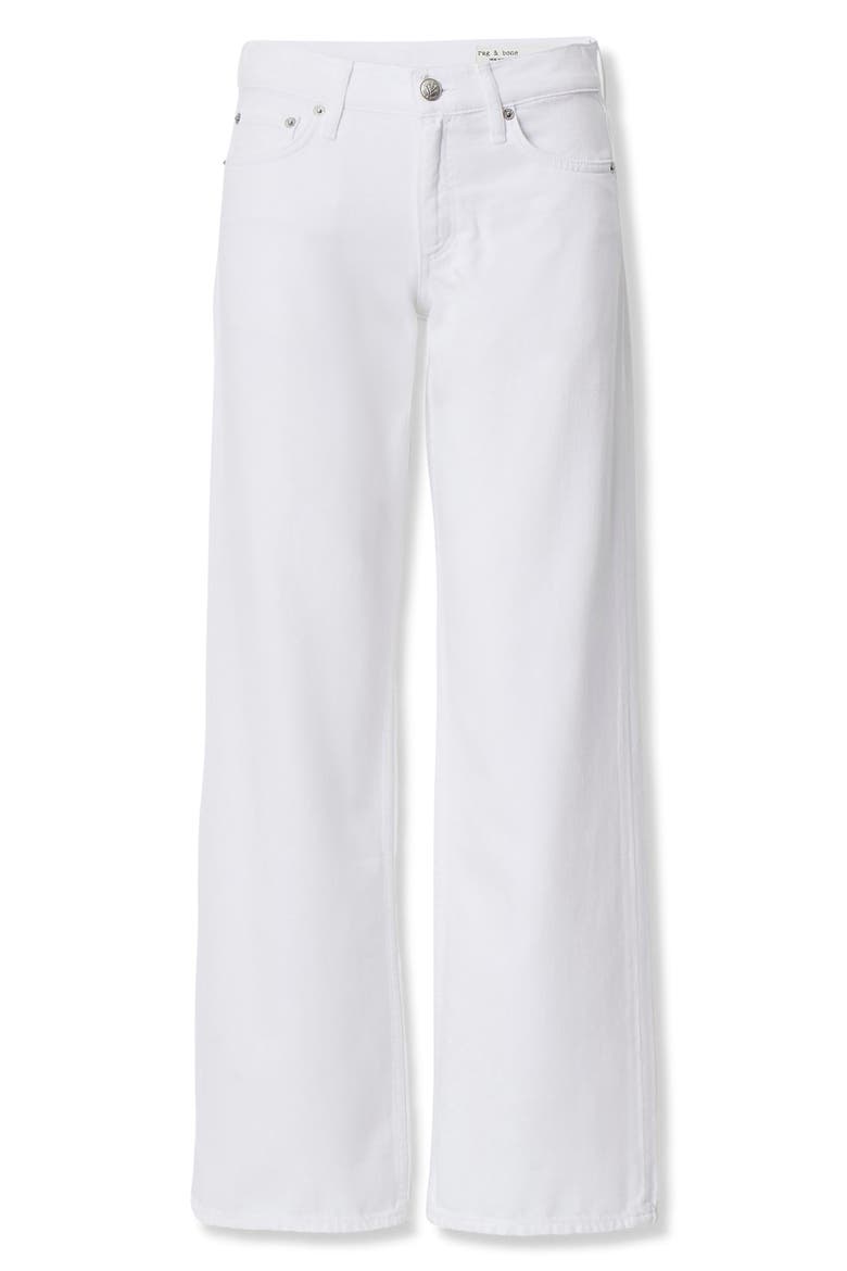 Cam Featherweight Low Rise Relaxed Straight Leg Jeans, Alternate, color, WHITE