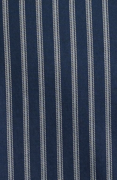 Nordstrom Lucian Stripe Stretch Button-up Shirt In Blue