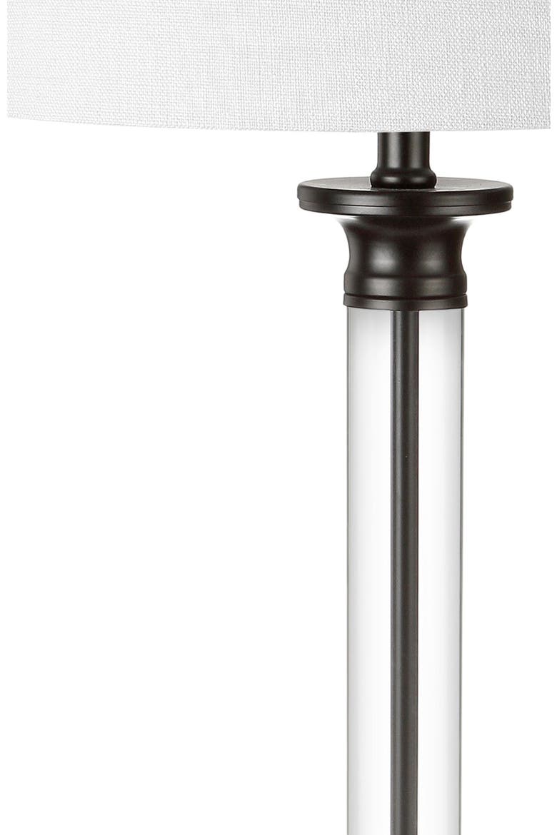 Mason Glass and Metal LED Table Lamp, Alternate, color, Black/Clear