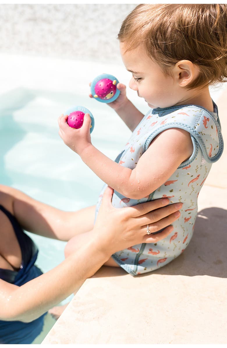 Splash About Pufferfish Flip & Float Pool & Bath Toys, Pack of 3, Alternate, color, Multicoloured