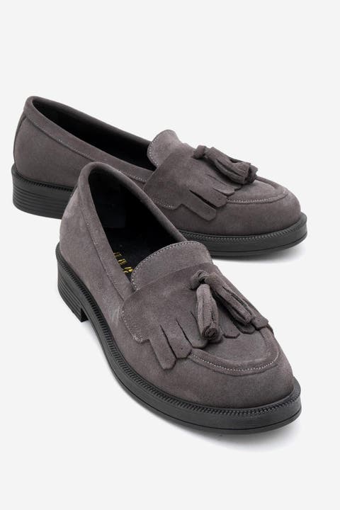 Milly Leather Tassel Loafer