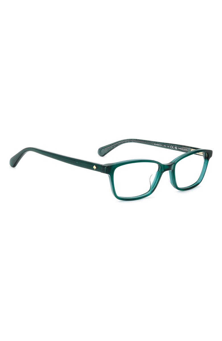 Kate Spade New York agnessa 49mm rectangular reading glasses, Alternate, color, Green