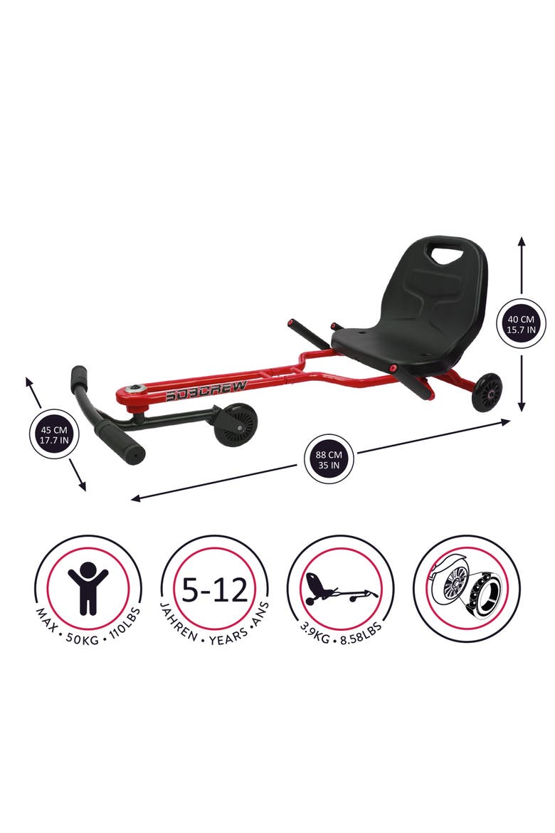 Landshark Rideon, Ages 5+, Alternate, color, Red