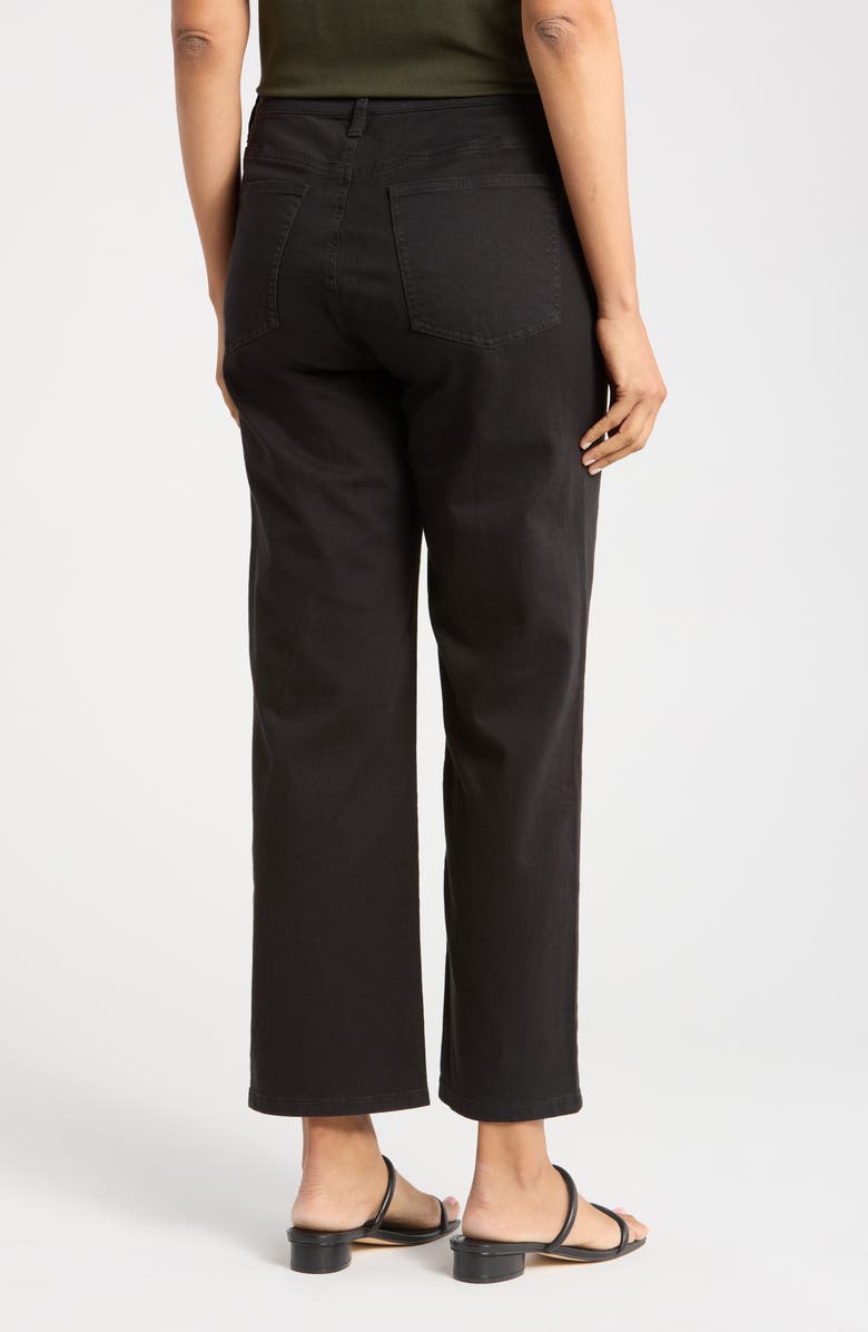 Eileen Fisher High Waist Ankle Straight Leg Organic Cotton Jeans, Alternate, color, 