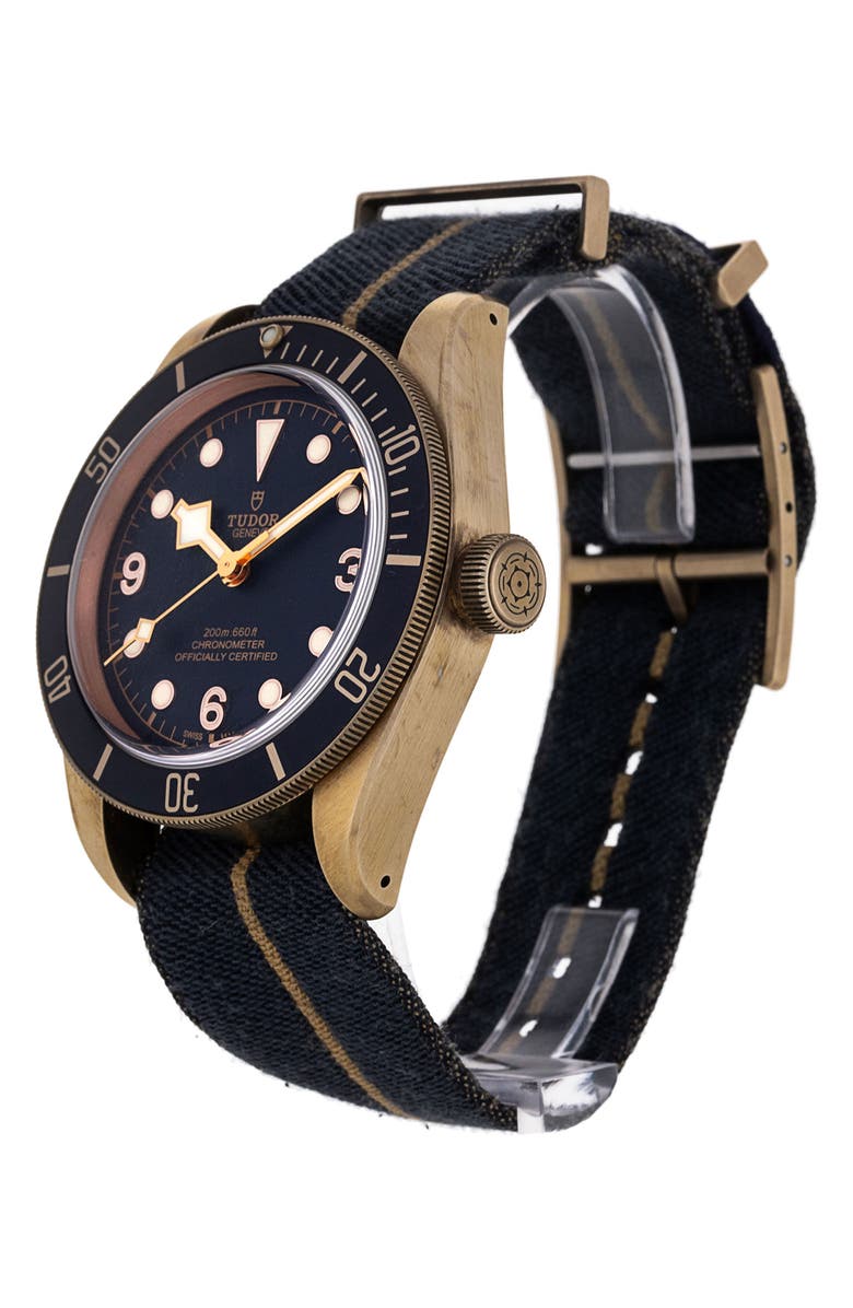 Watchfinder & Co. Tudor Preowned Heritage Black Bay Fabric Strap Watch, 43mm, Alternate, color, 