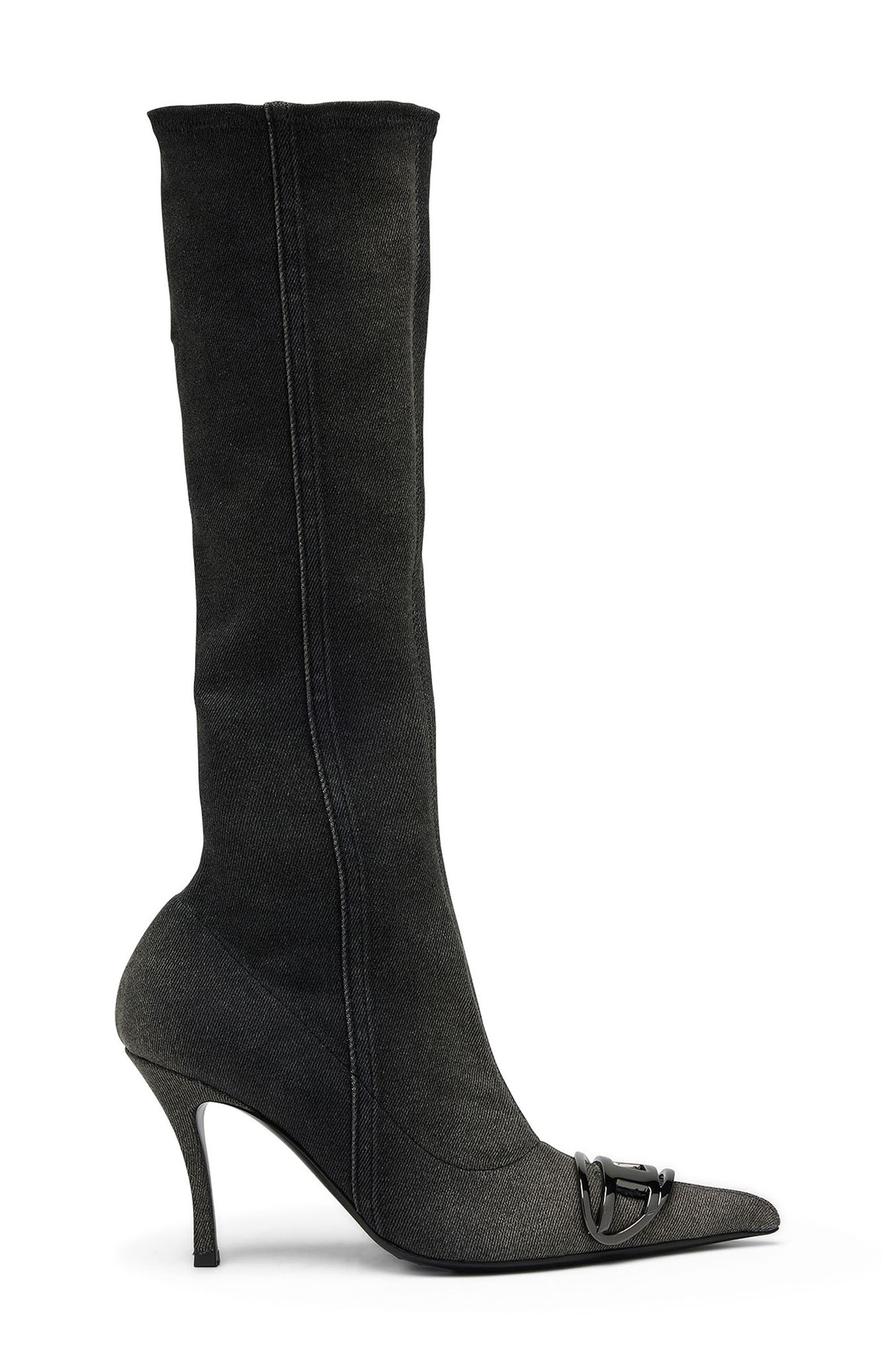 DIESEL<sup>®</sup> Pointed Toe Knee High Boots, Alternate, color, 