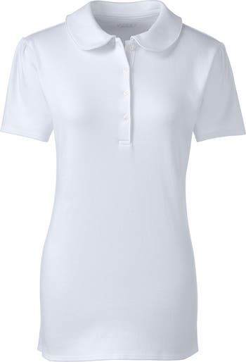 Lands' End School Uniform Short Sleeve Peter Pan Collar Polo