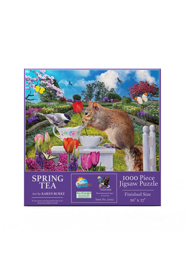 Spring Tea 1000 piece Jigsaw Puzzle for Adults, Alternate, color, Multicolor
