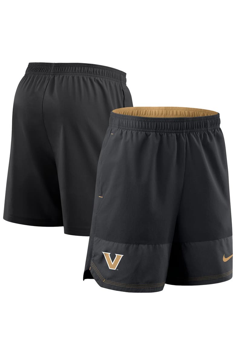 Men's Nike Black Vanderbilt Commodores Woven Dri-FIT Shorts, Main, color, Black