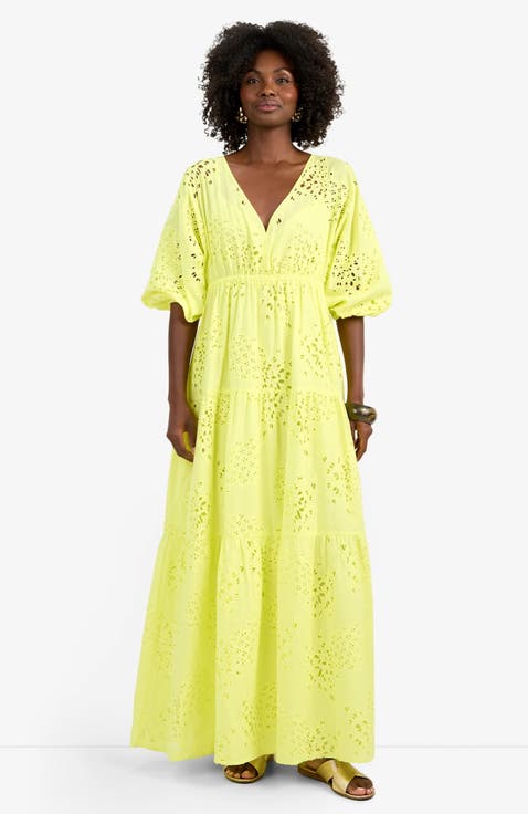 Arco Iris Cotton Eyelet Dress