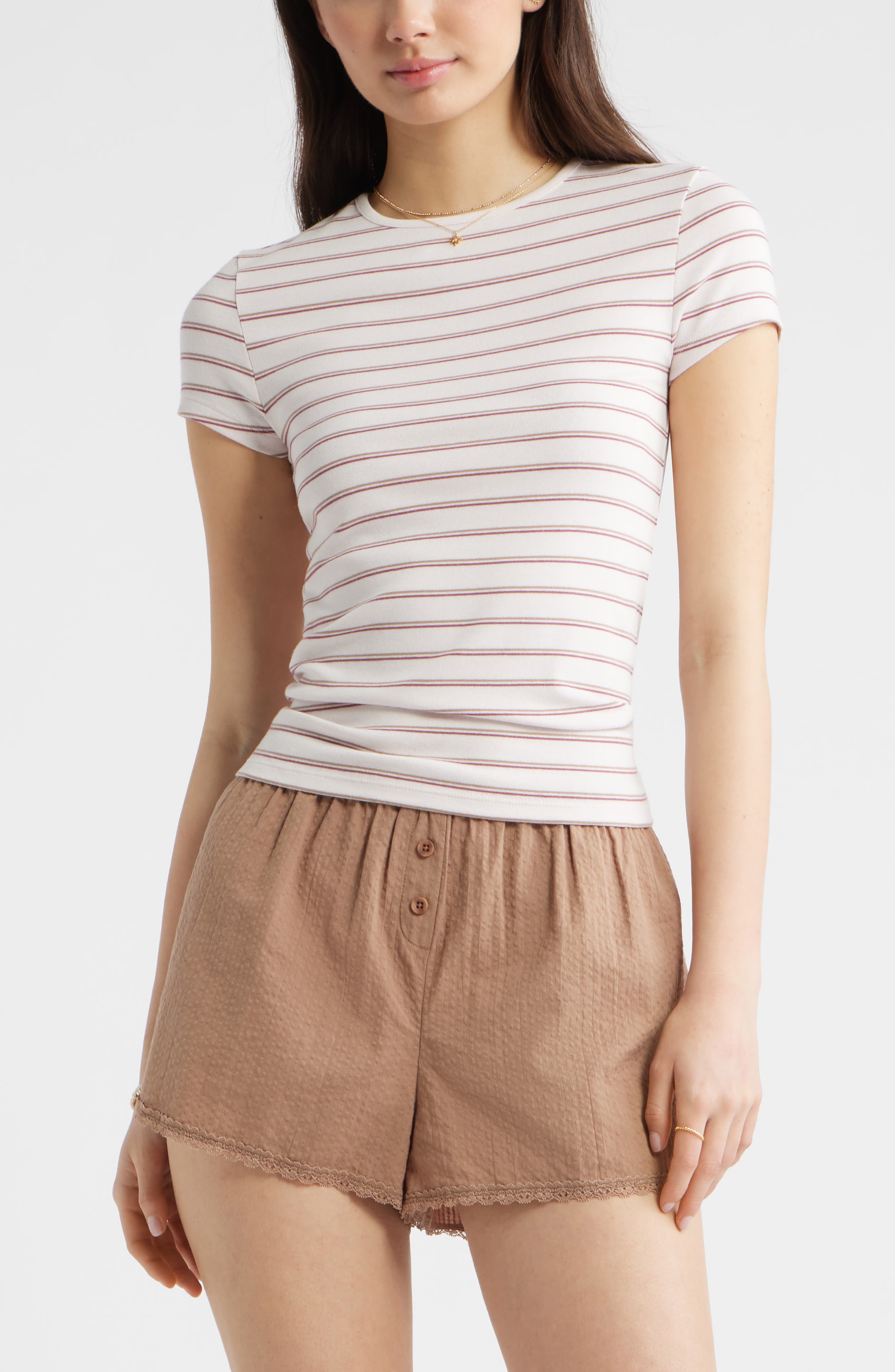 PINK H BURG LANA STRIPE