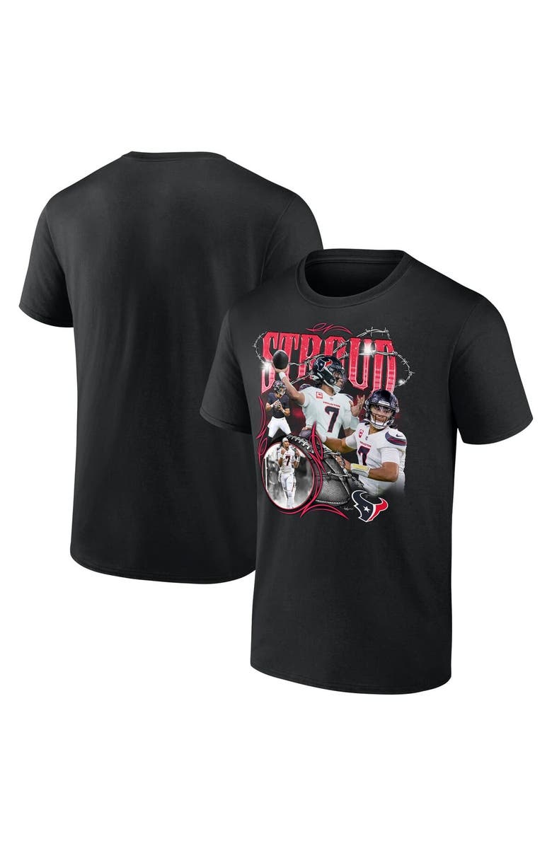 FANATICS Men's Fanatics C.J. Stroud Black Houston Texans Notorious Player Graphic T-Shirt, Alternate, color, Black