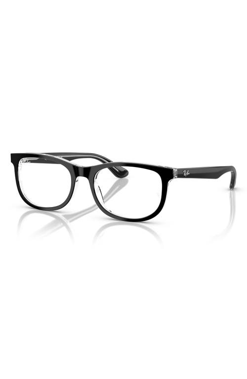 Ray Ban Ray-ban Kids' 46mm Pillow Optical Glasses In Black