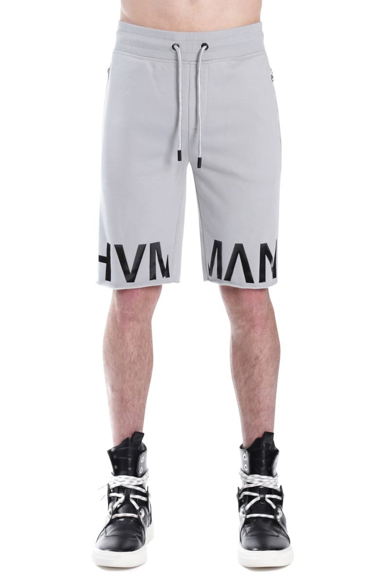 HVMAN Logo French Terry Sweat Shorts, Main, color, 