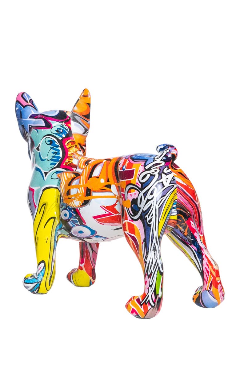 INTERIOR ILLUSIONS Plus Street Art Bulldog Ears Up Dog - 9" Long, Alternate, color,