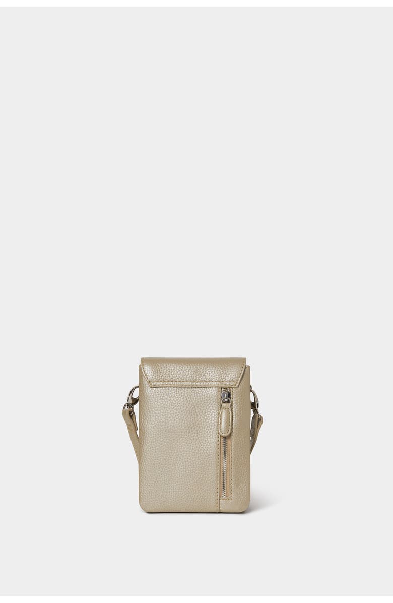 Osprey London The Madison Leather Phone Bag, Alternate, color, Gold