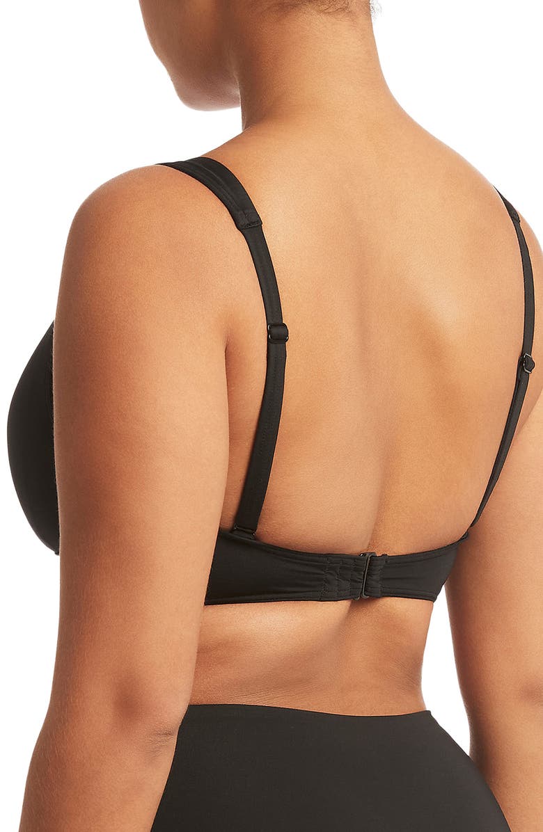 Sea Level Cross Front Multifit Bikini Top, Alternate, color, 