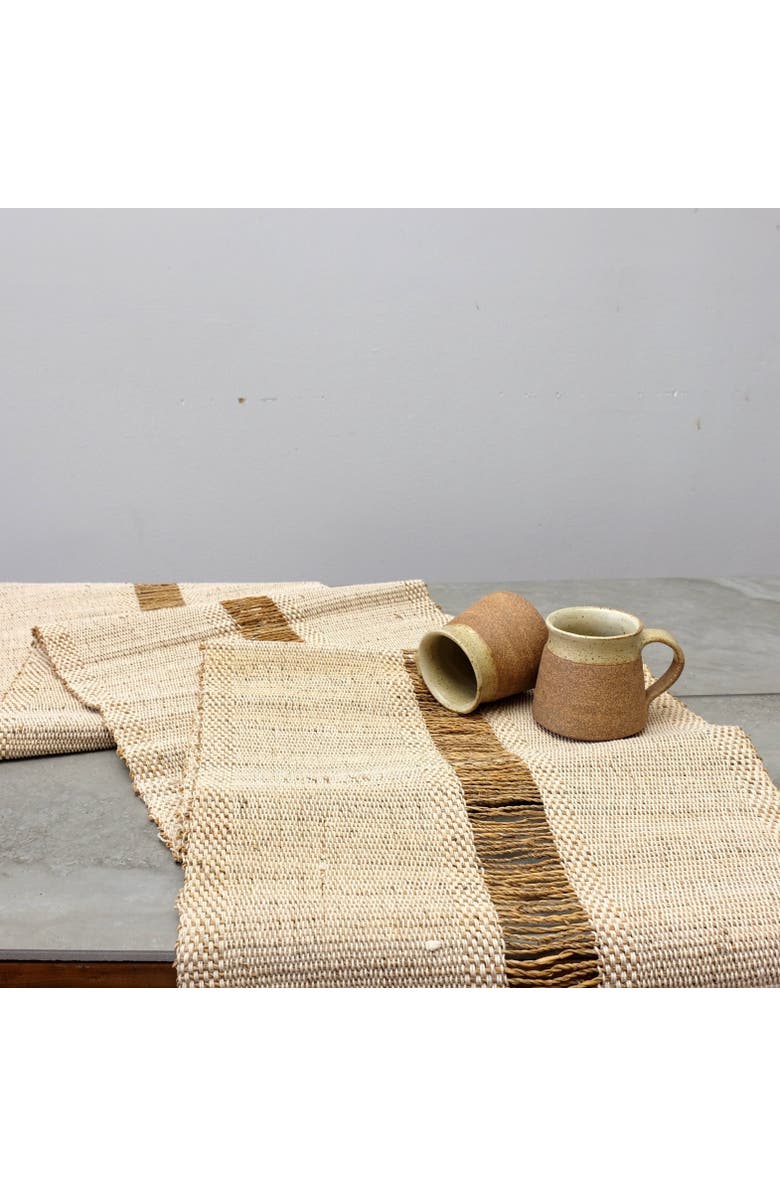 TerraKlay Dining White Table Runner, Alternate, color,