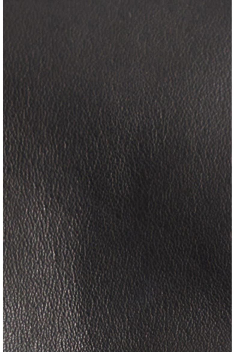 Farza Leather Motorcycle Jacket, Alternate, color, BLACK