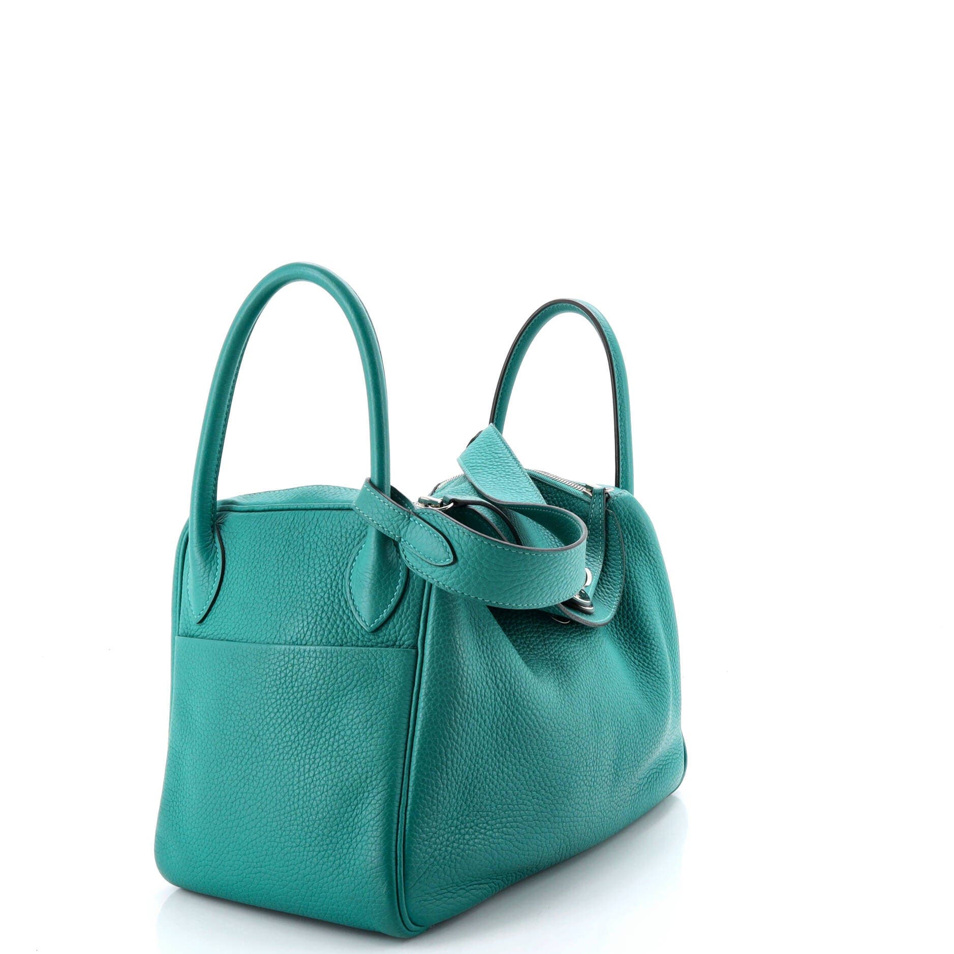 Pre-Owned Hermes Lindy Bag Clemence 30, Alternate, color, Vert Verone