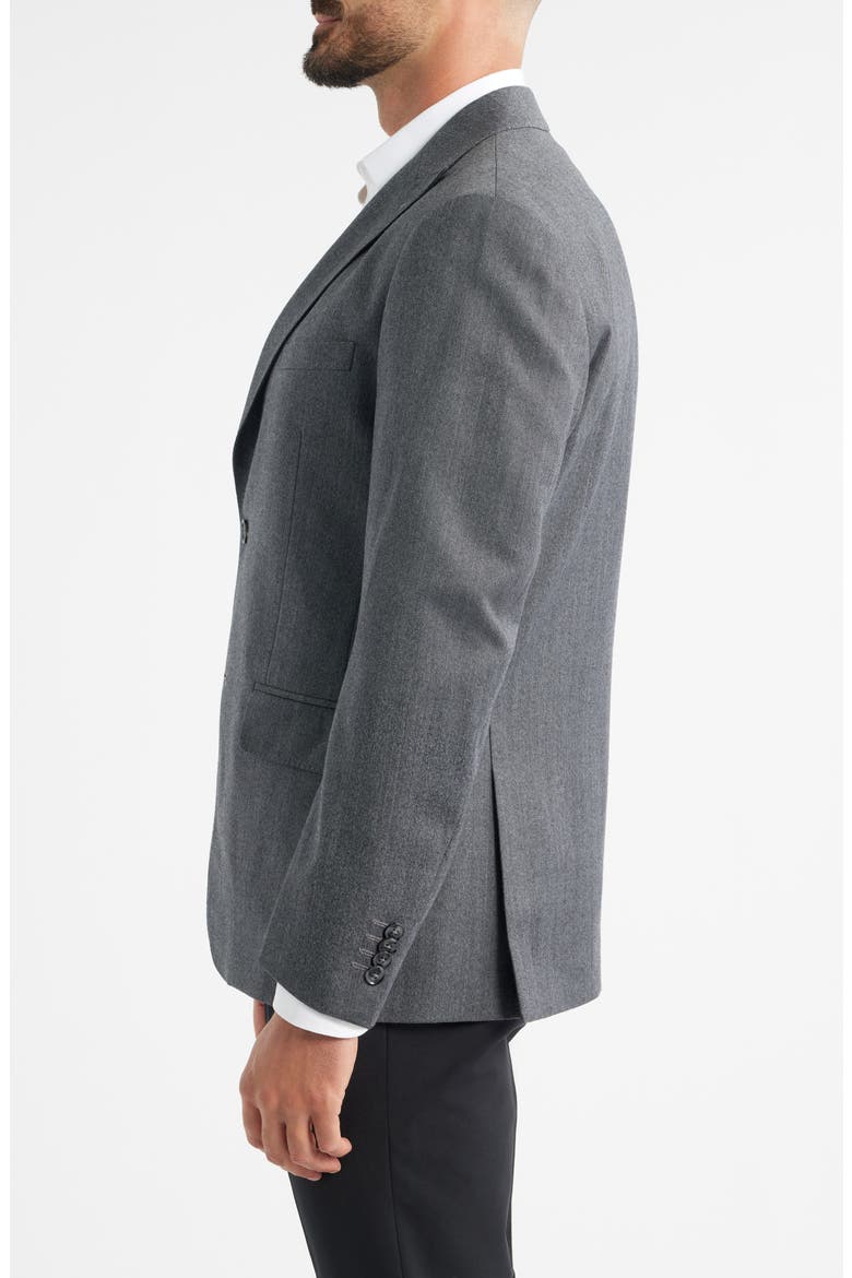 Grey Wool Blend Herringbone Sport Coat, Alternate, color, GREY