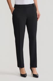 KASPER Extended Tab Straight Leg Pants