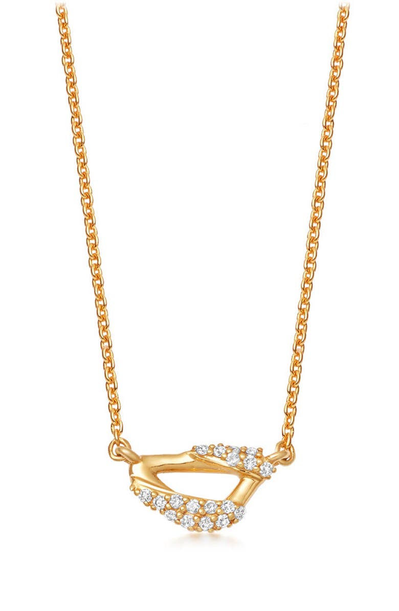 Astley Clarke Mini Vela Pendant Necklace, Main, color,