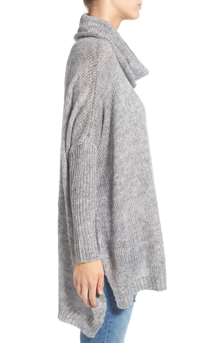 Dreamers by Debut Cowl Neck High/Low Sweater, Alternate, color, 