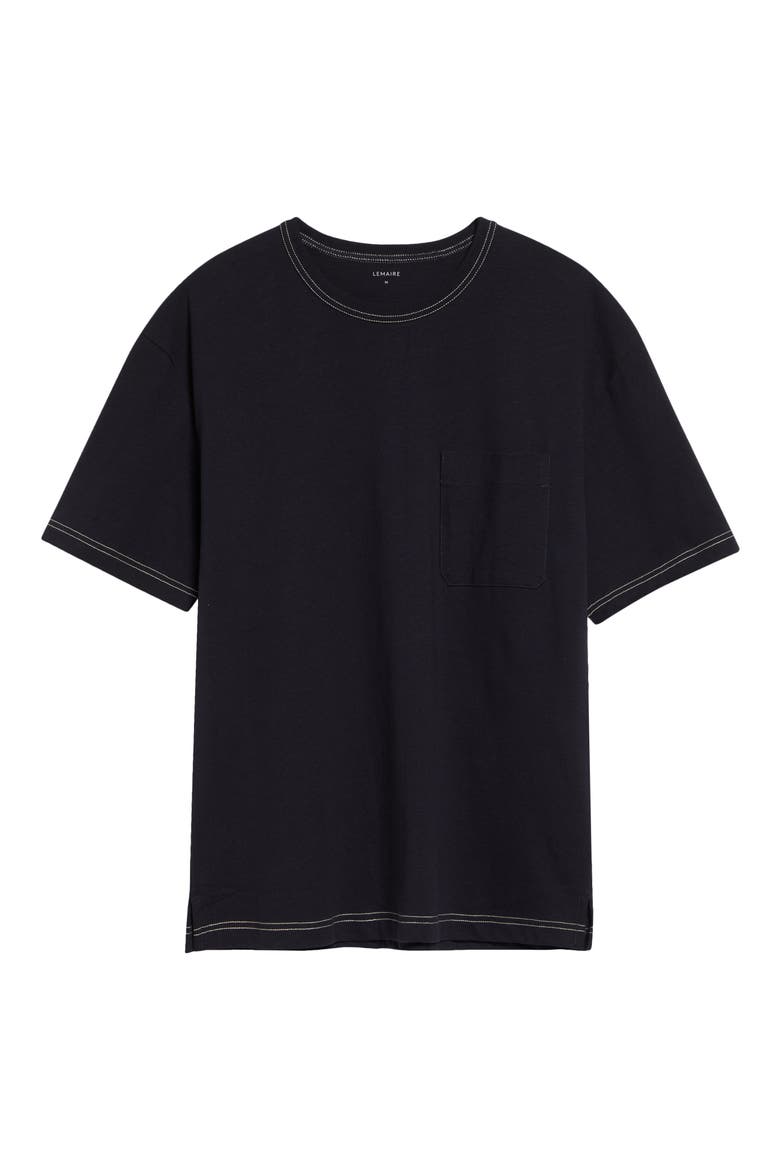 Boxy Cotton & Linen T-Shirt, Alternate, color, URCHIN