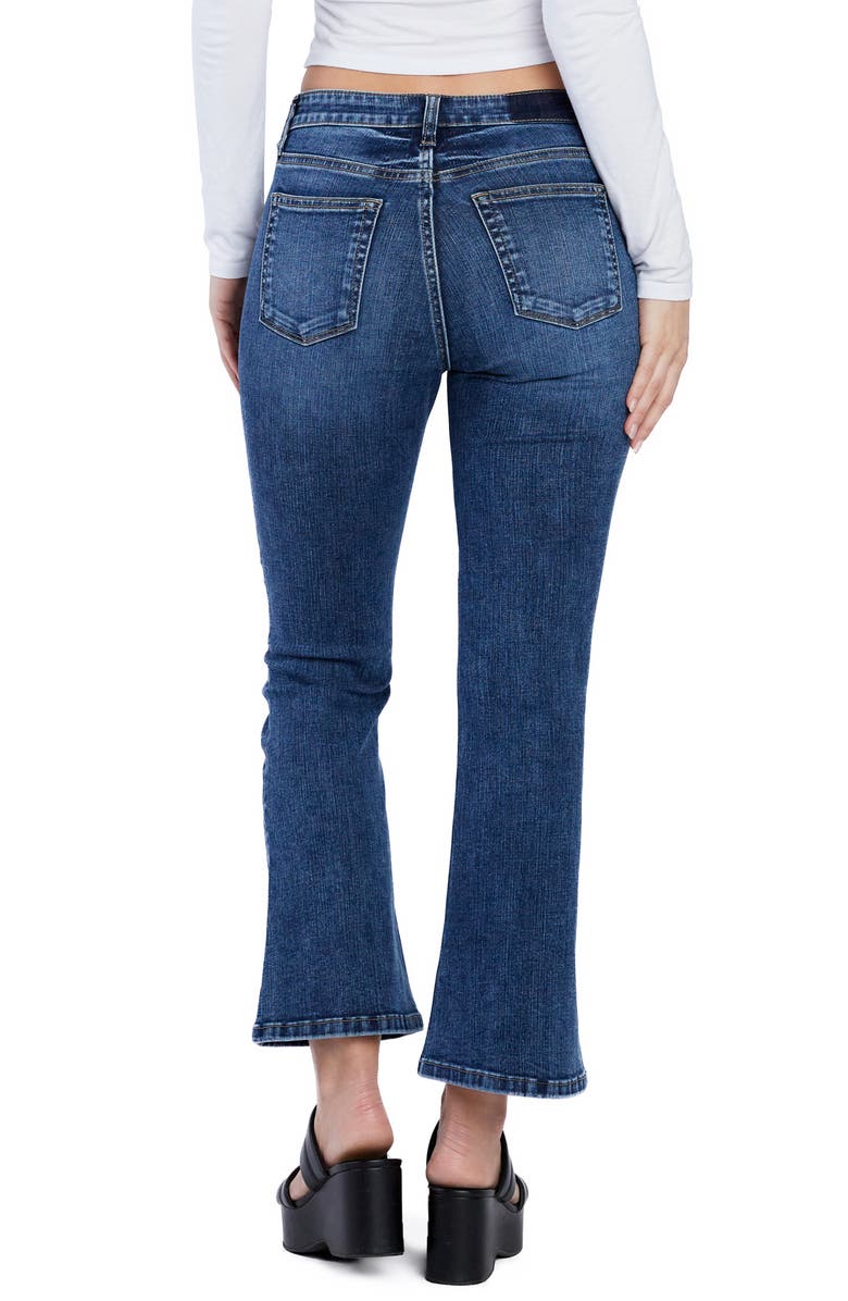 HINT OF BLU High Waist Ankle Flare Jeans, Alternate, color, Main Character Blue
