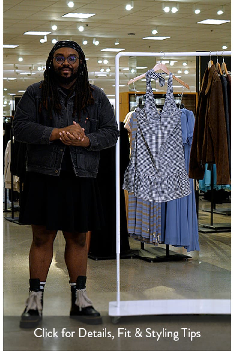 Samson Gingham Halter Mini Dress video