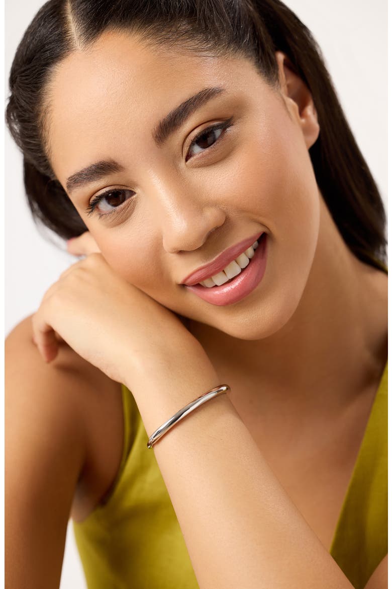 Brynley Bangle Bracelet, Alternate, color, SILVER