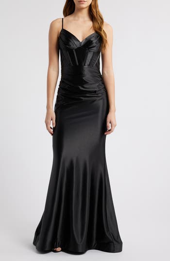 CITY STUDIO Satin Trumpet Dress | Nordstromrack CITY STUDIO Satin Trumpet Dress | Nordstromrack