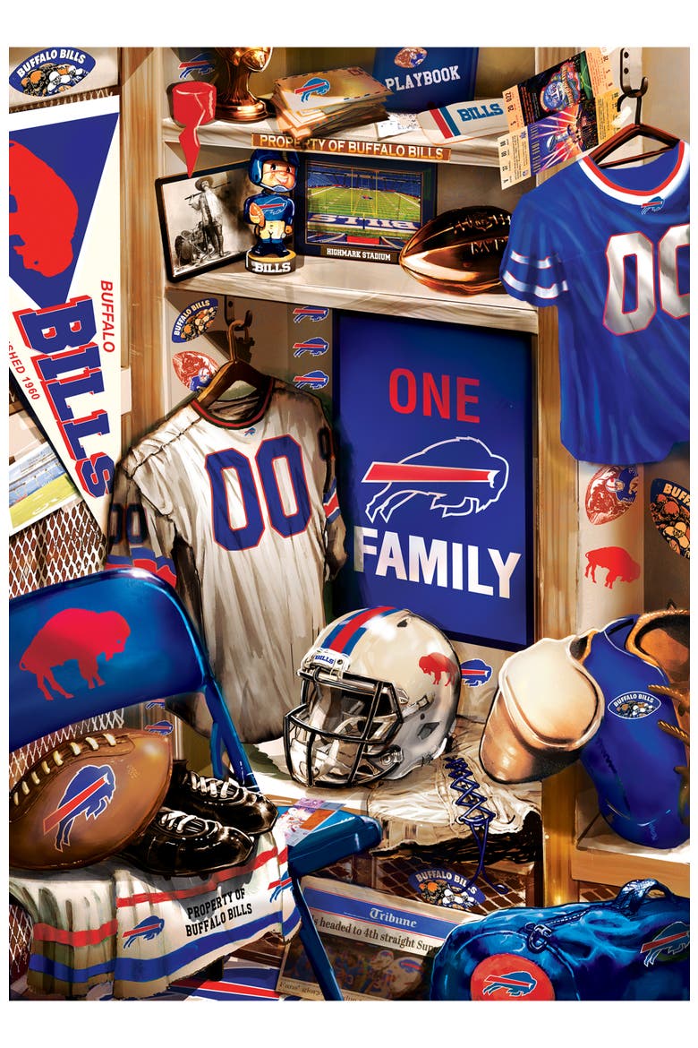 Buffalo Bills Locker Room 500pc Puzzle, Alternate, color, Multicolor