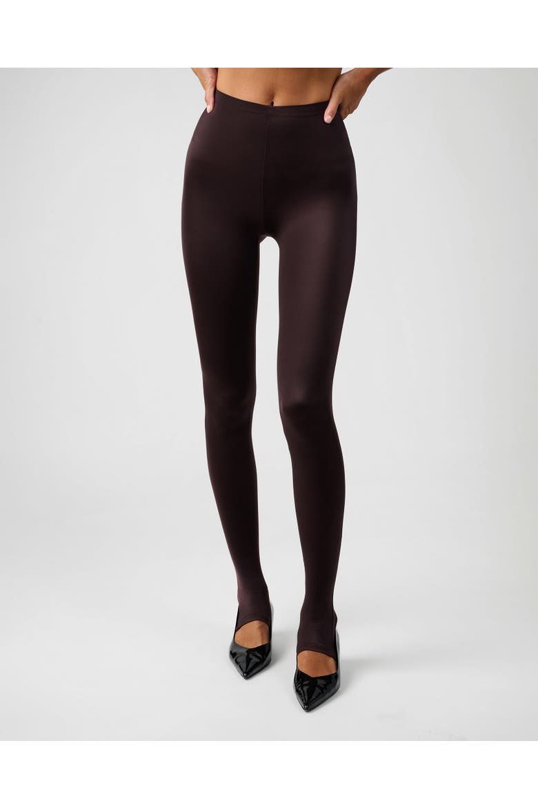Spandex Leggings, Alternate, color, DARK BROWN